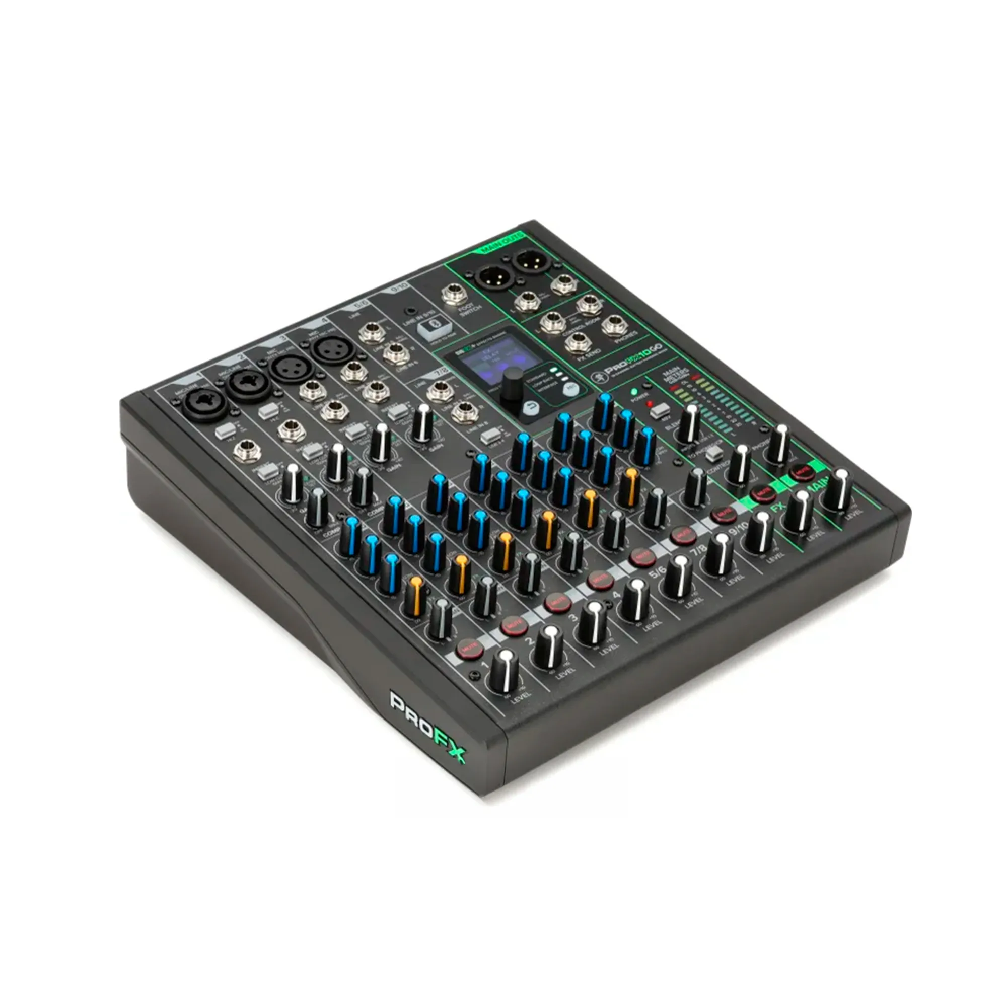 Consola pasiva 10 canales C/USB/BT/BATERÍA/EQ PRO FX MACKIE