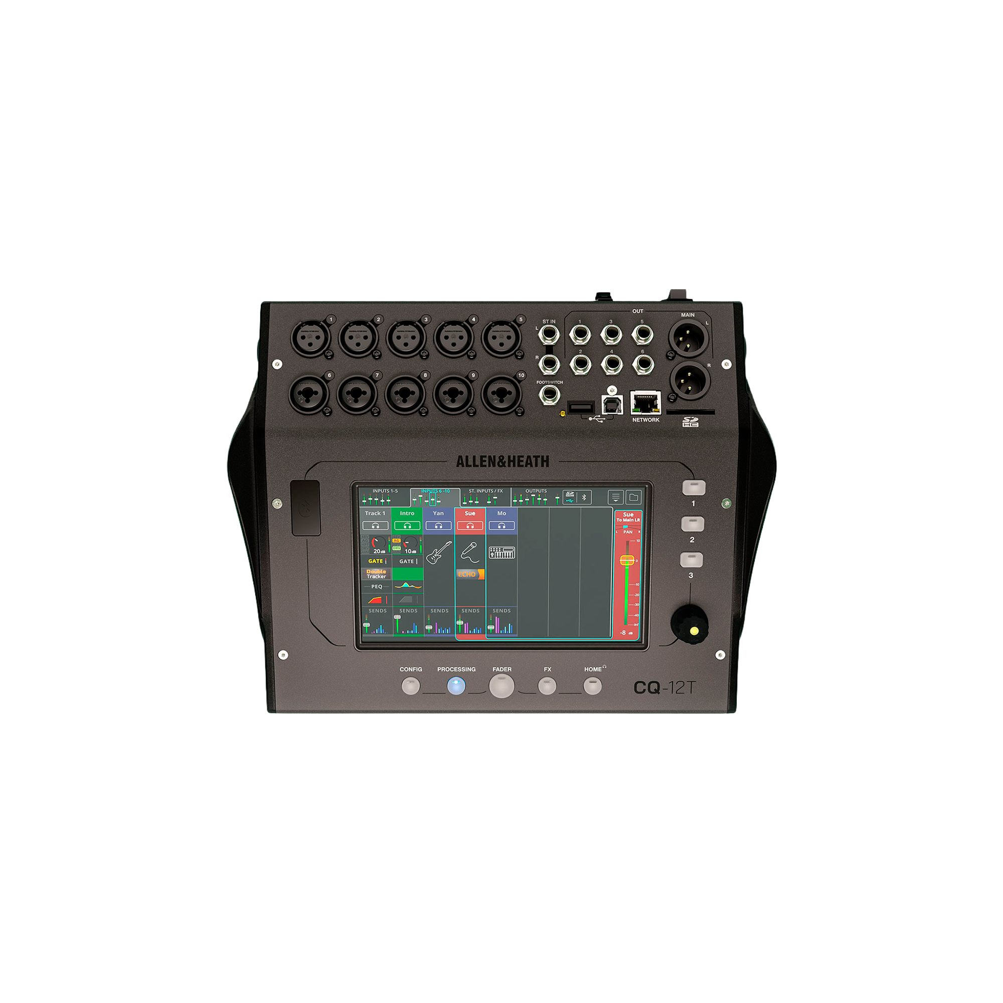 Consola digital 12 canales c/BT/SD/USB ALLEN&HEATH