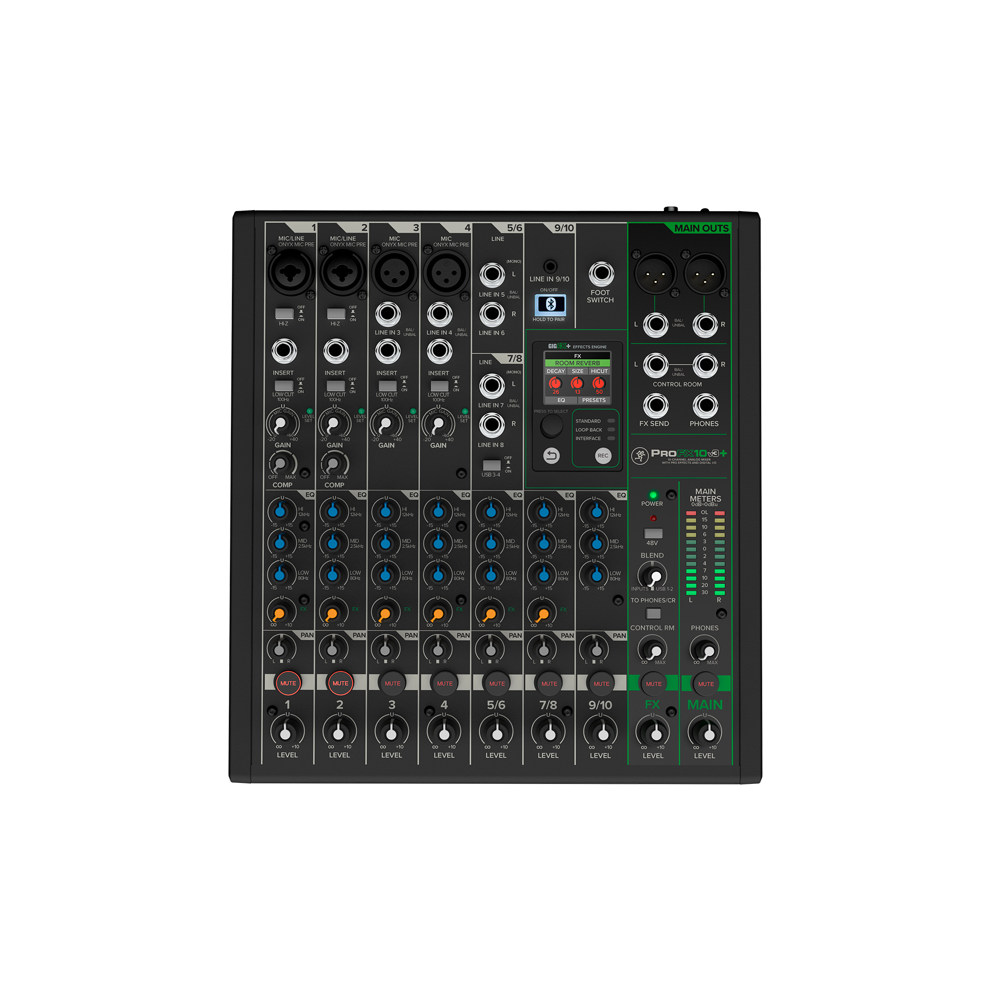 Consola pasiva 10 canales c/usb/bt/eq pro fx MACKIE - Imagen 2