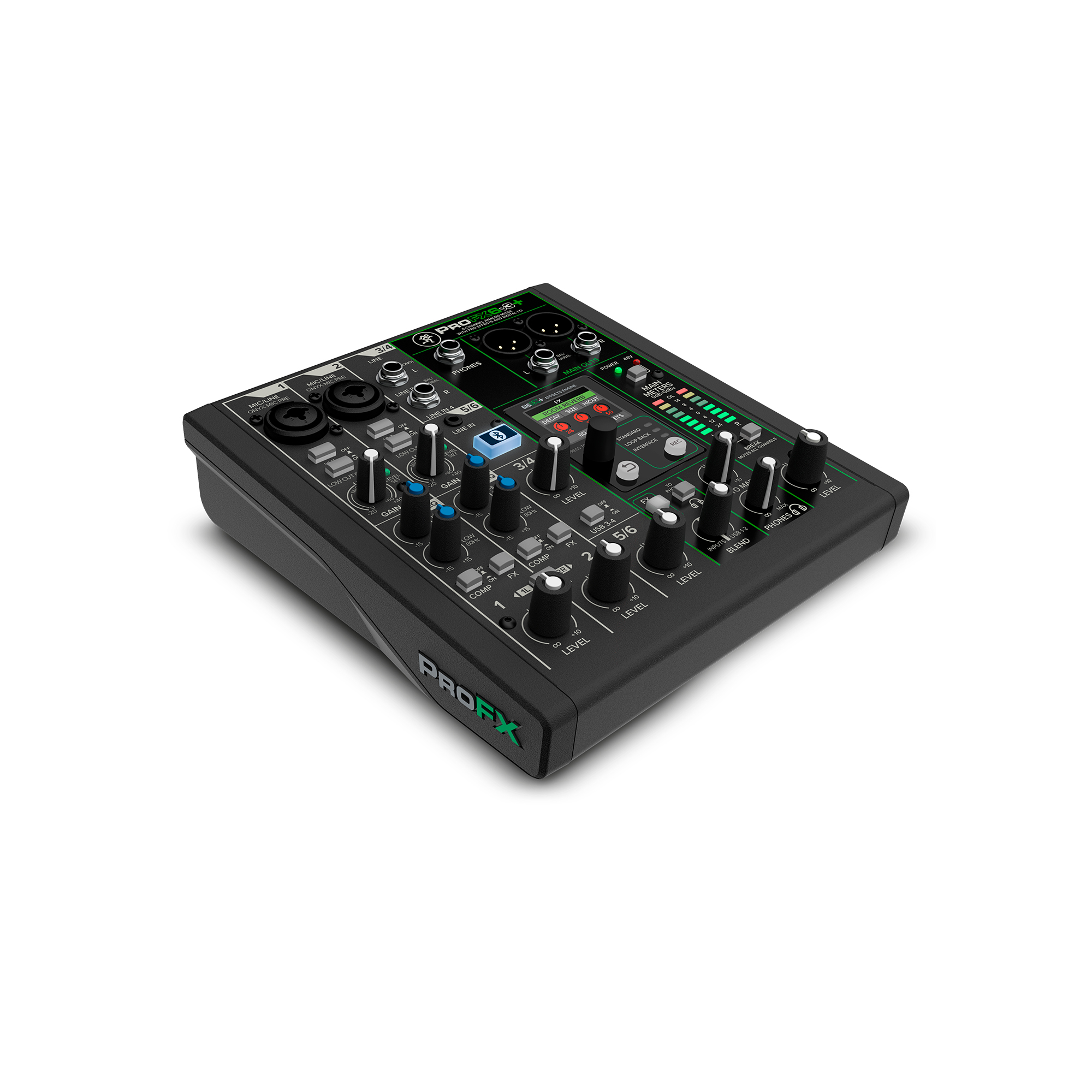 Consola pasiva 6 canales c/usb/bt/efectos gibfx MACKIE